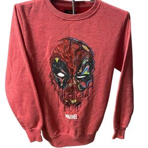 Marvel Red Dripping Mask Sweatshirt